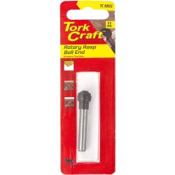 Rotary Rasp Ball End 11mm X 1/4' Shank